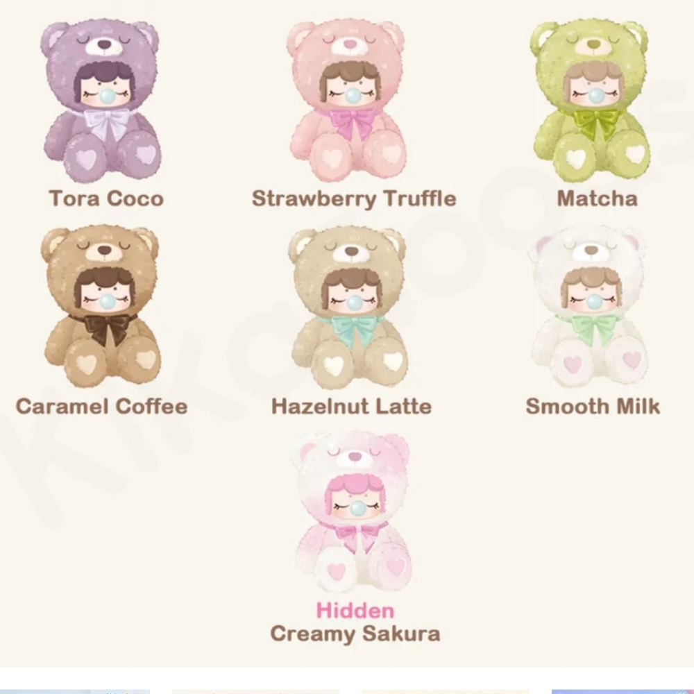 Nanci Colorful Chocolate Cutie Bears‎ Series Plush NIB - Matcha - Picture 4 of 6